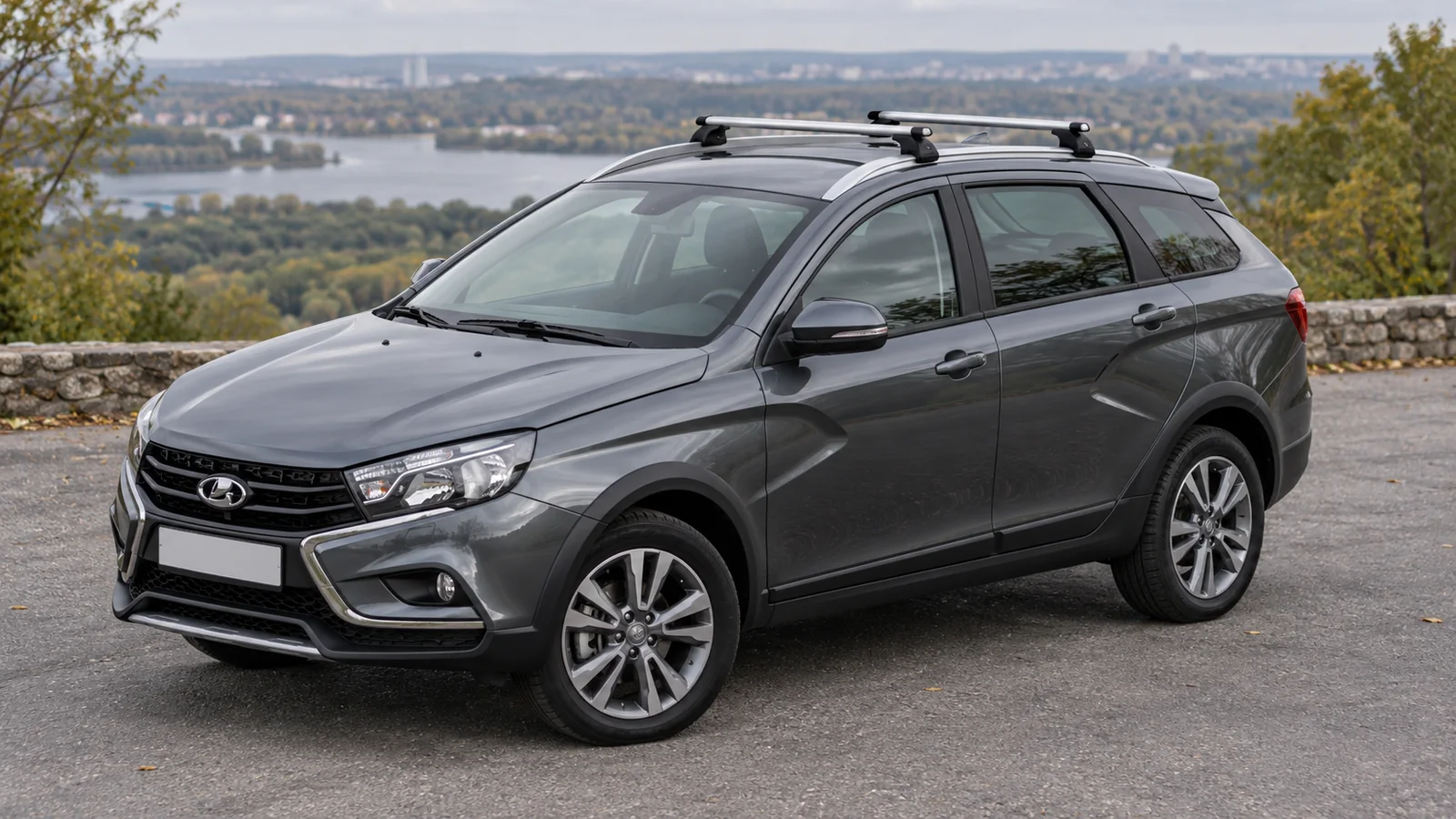 Установка багажника на крышу Lada Vesta и SW Cross