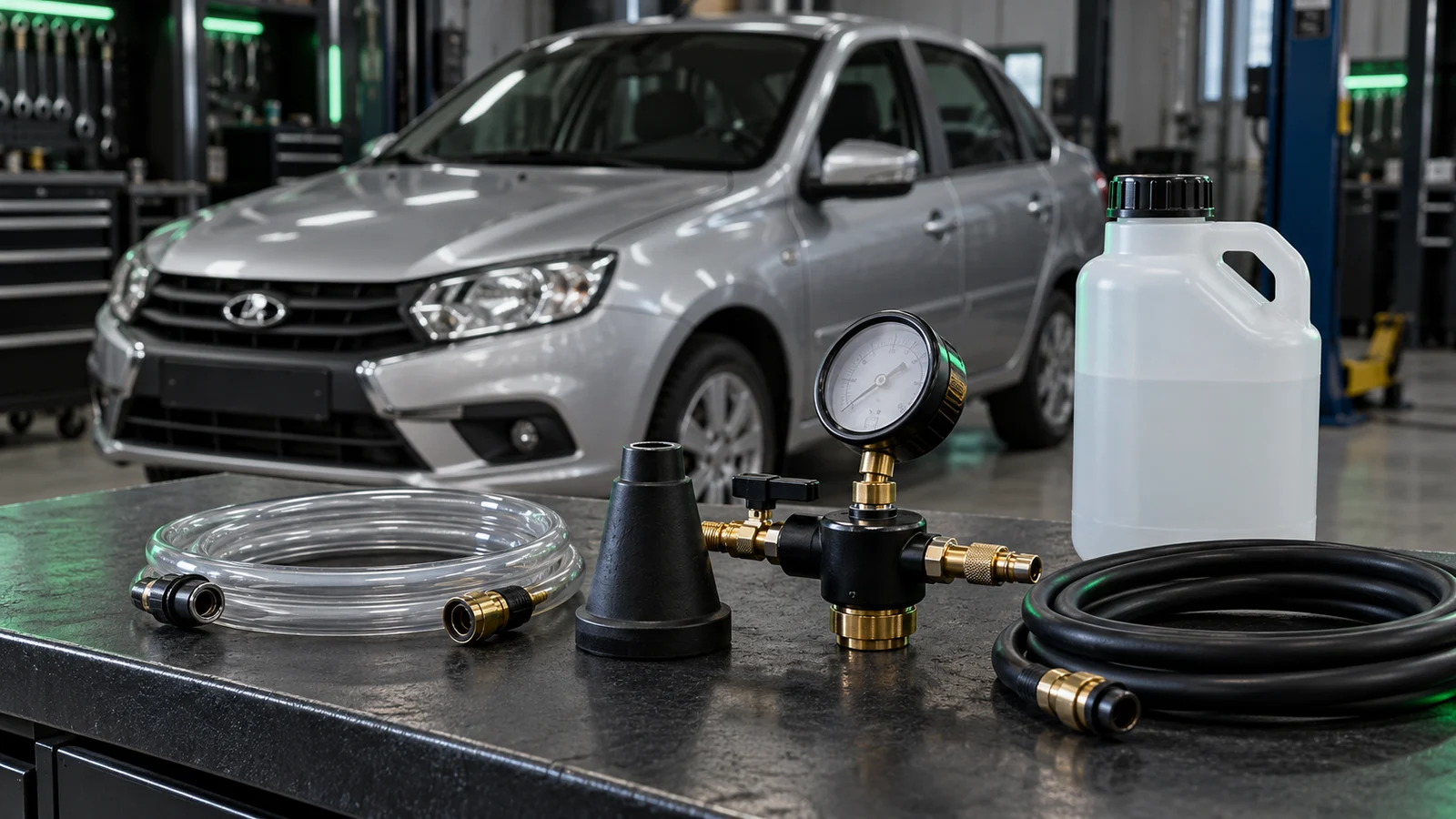 Воздушная пробка в системе охлаждения Lada Granta