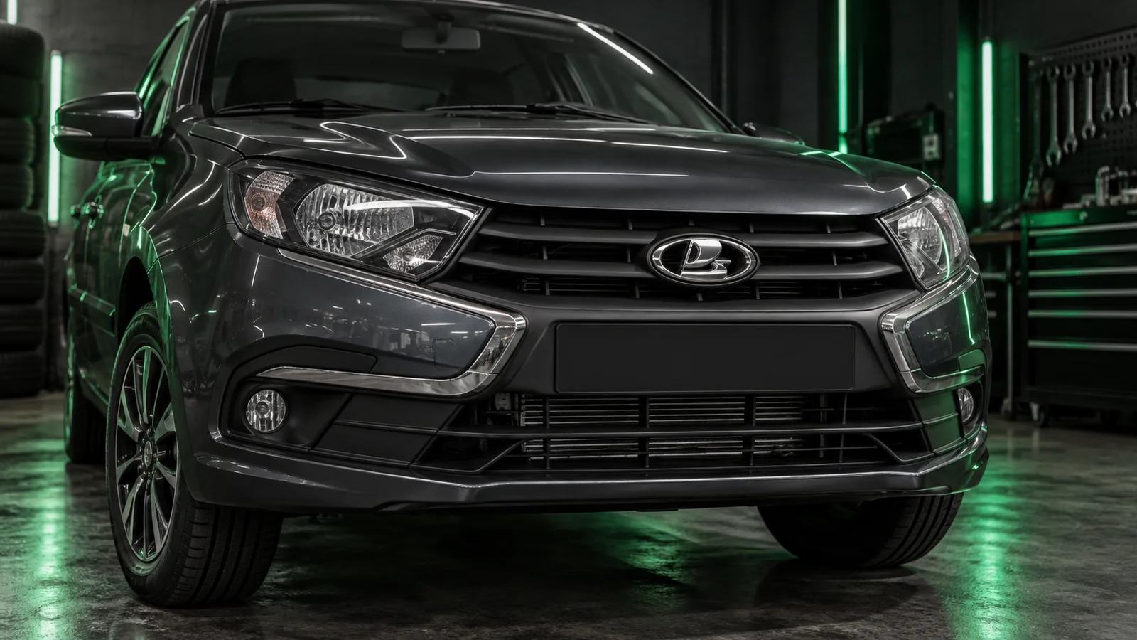Решётка радиатора системы охлаждения Lada Granta