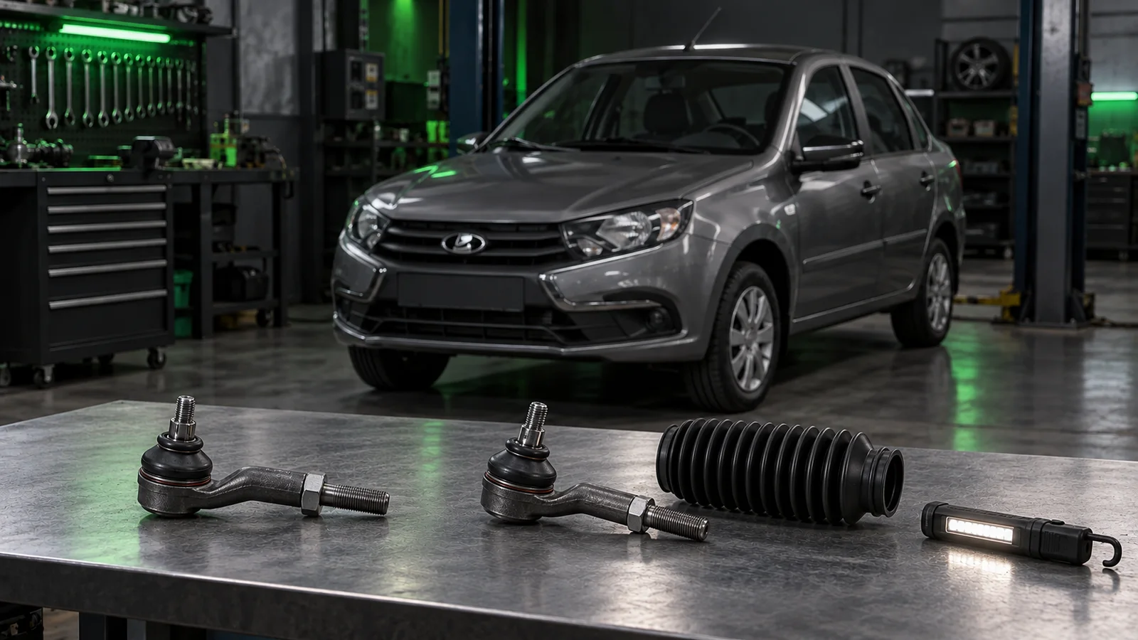 Стук и люфт рулевой рейки на Lada Granta