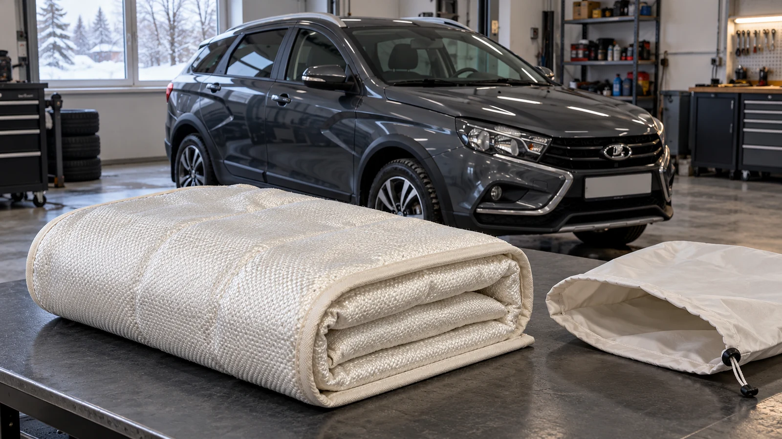 Автоодеяло и утепление двигателя Lada Vesta