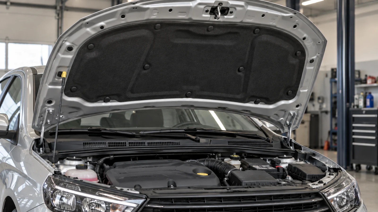 Утеплитель капота Lada Vesta: крепление и замена