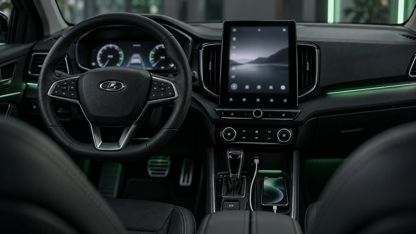 Lada EnjoY Vision Pro: экраны, управление и подключение