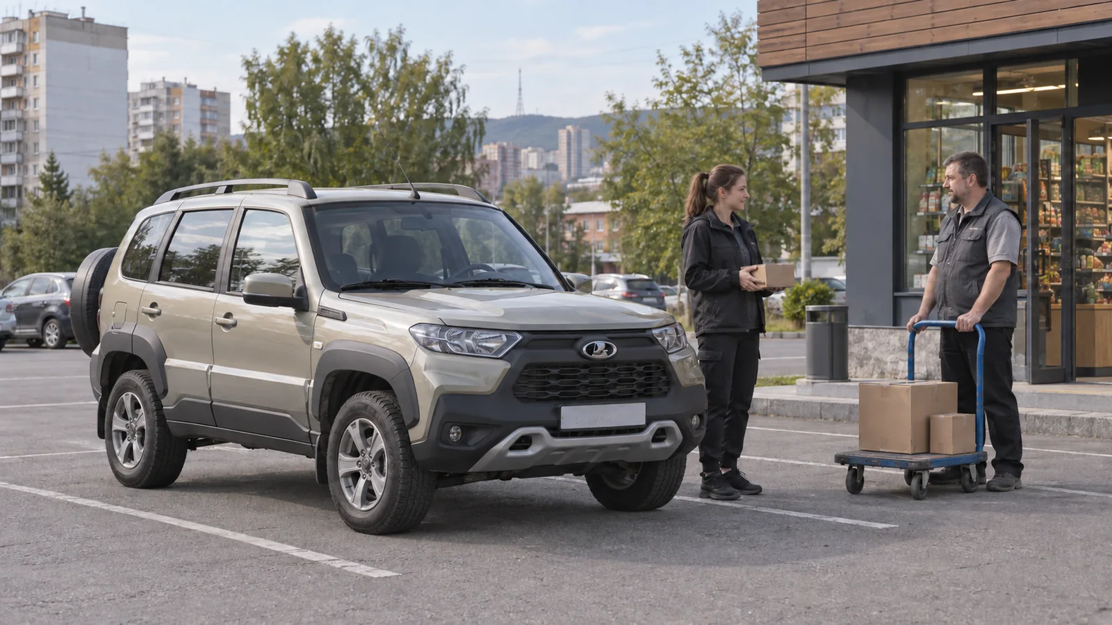Работа курьером на своём автомобиле Лада Нива Тревел в Красноярске