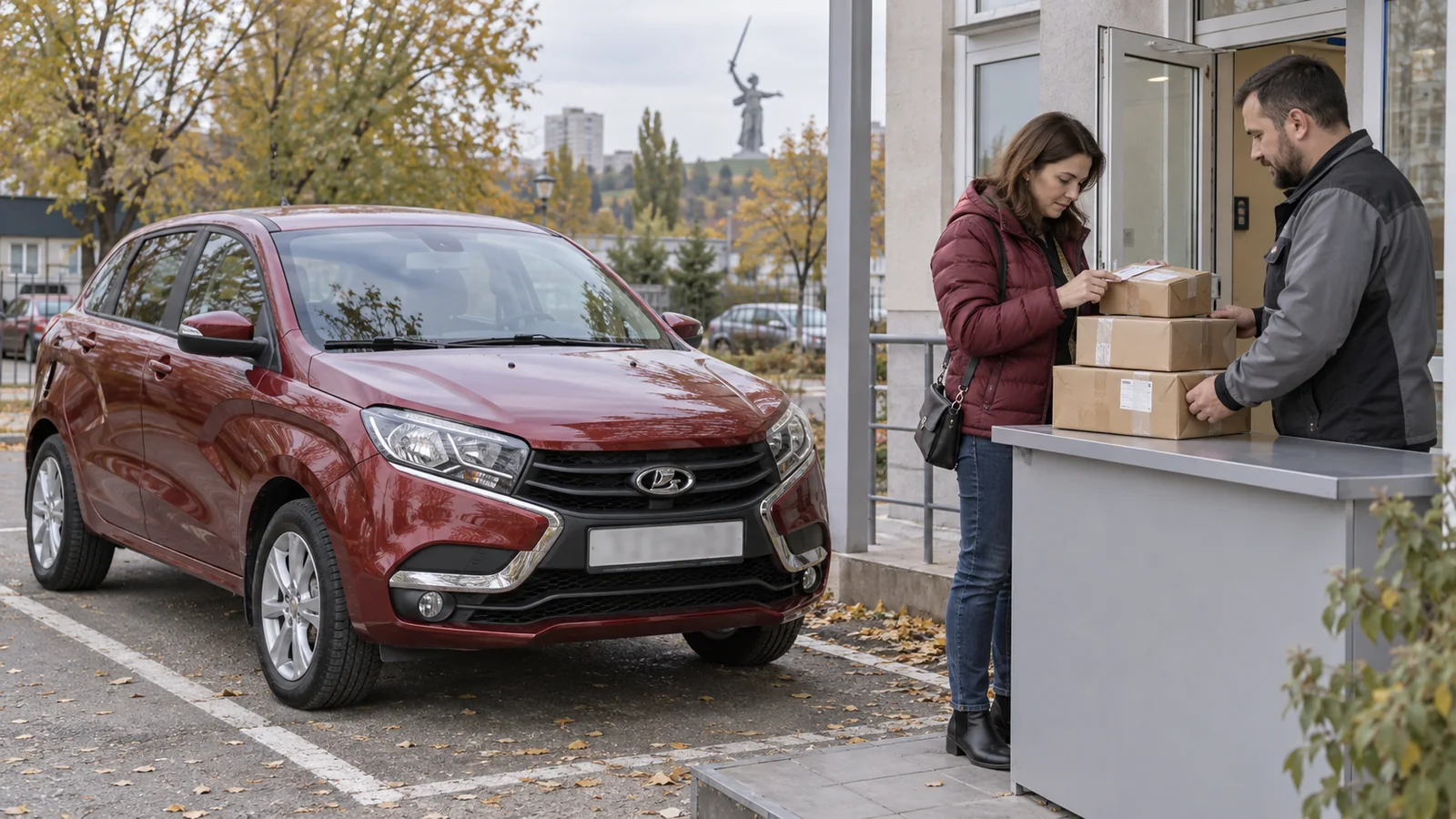 Работа курьером на своём автомобиле Лада Иксрей в Волгограде