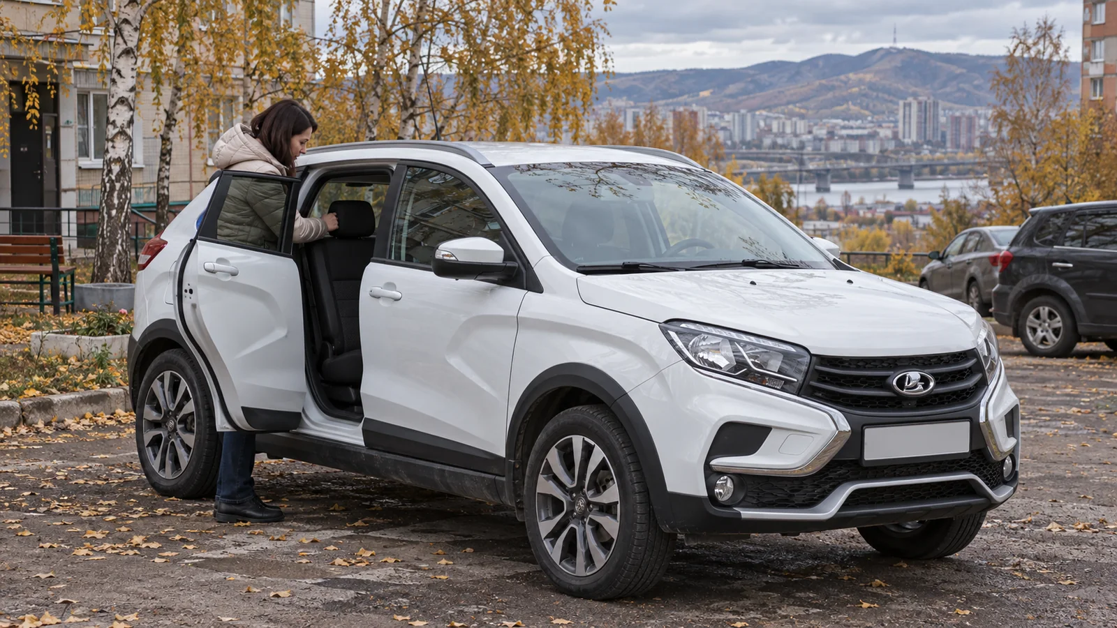 Работа в такси на своём автомобиле Лада Иксрей в Красноярске
