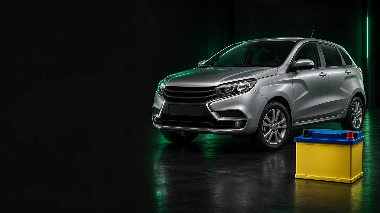 LADA XRAY и аккумулятор — иллюстрация
