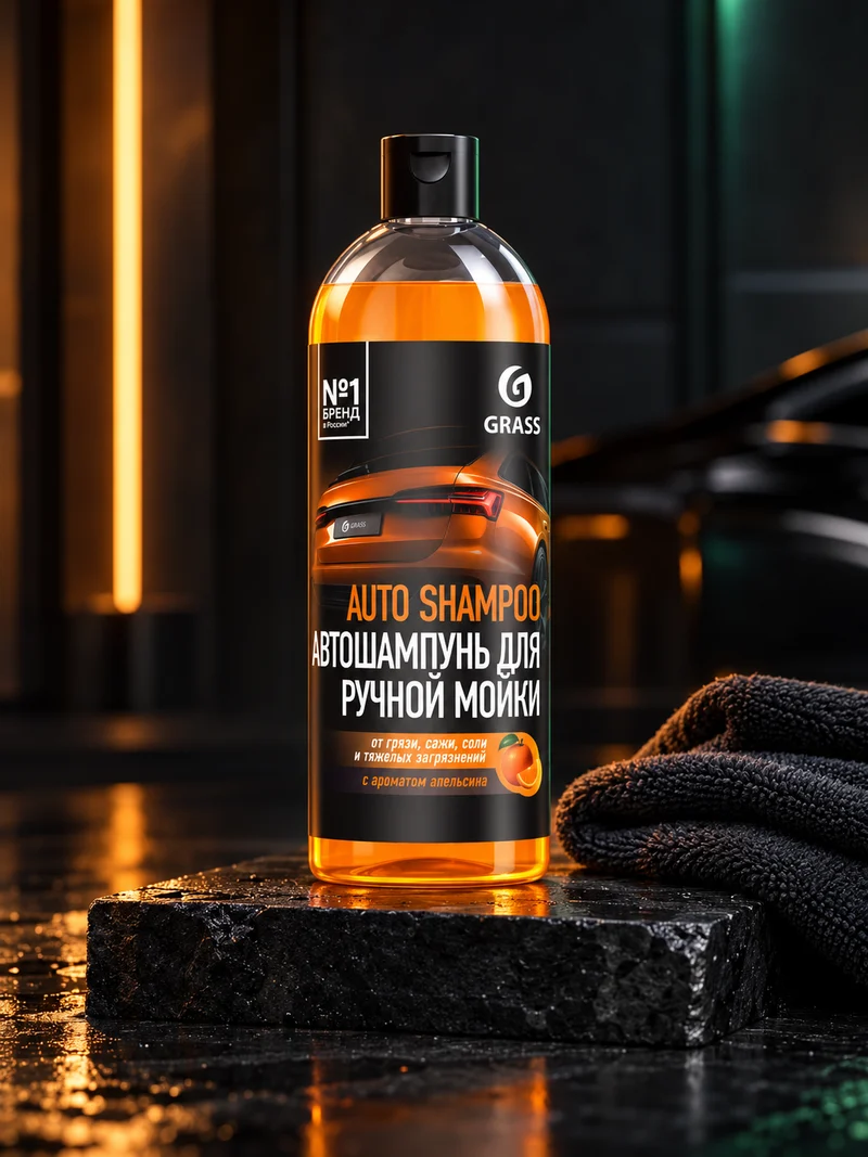 GRASS Auto Shampoo «Апельсин» 111105-1, 500 мл