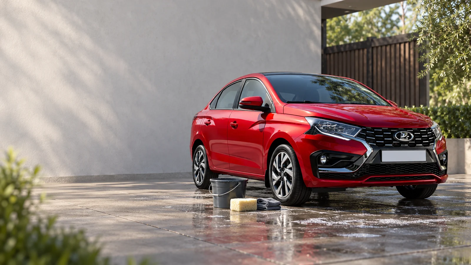 LADA Iskra и принадлежности для бережного ухода за кузовом