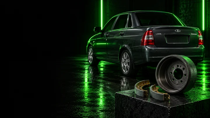LADA Priora — Задние тормозные колодки
