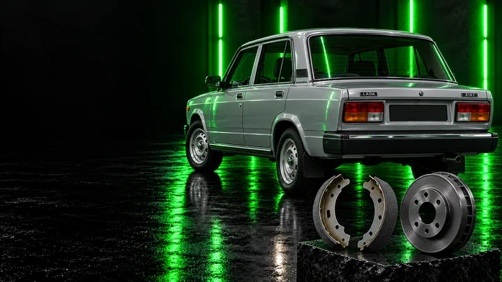 LADA 2107 — Задние тормозные колодки