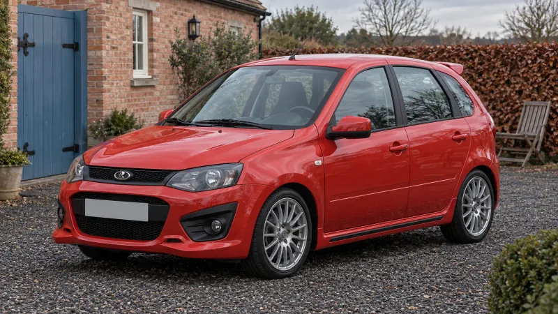 Продать красную Ладу Калину Sport 2014 года в Москве