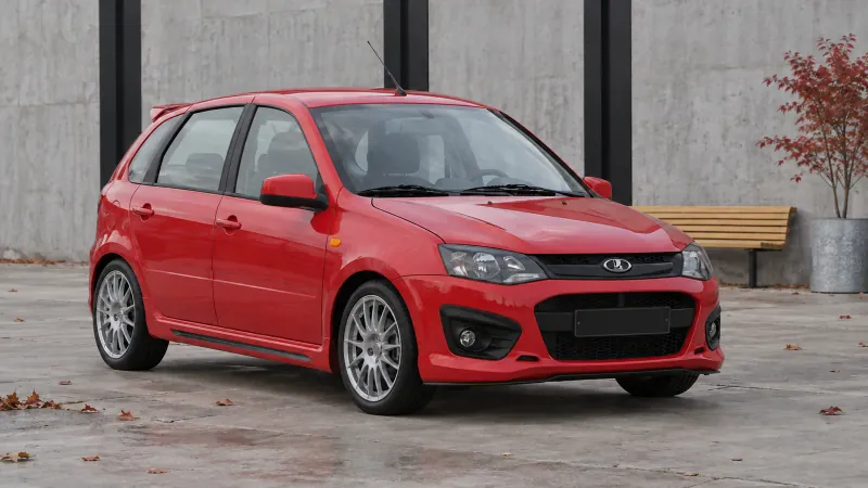 Продать красную Ладу Калину Sport 2014 года в Новосибирске