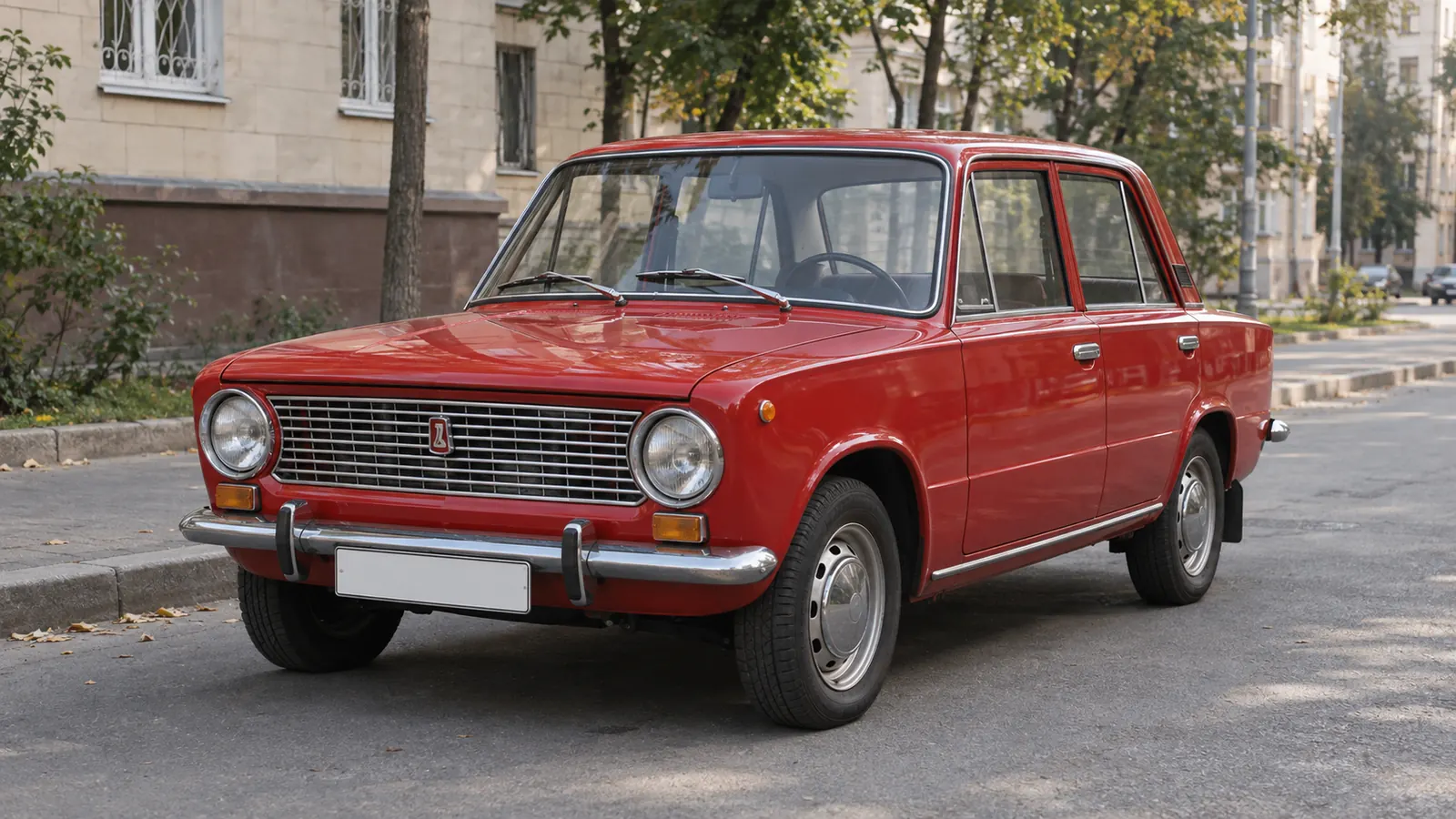 Красный ВАЗ-2101 седан 1981 года для бесплатного размещения в Красноярске