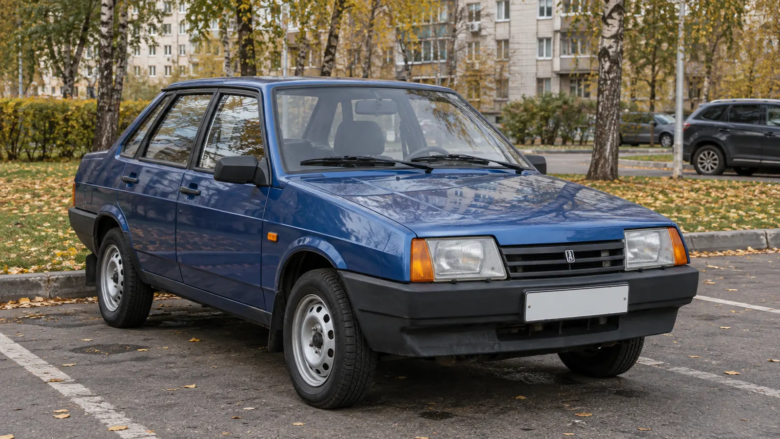 Синий ВАЗ-21099 седан 2001 года — подать своё объявление в Челябинске